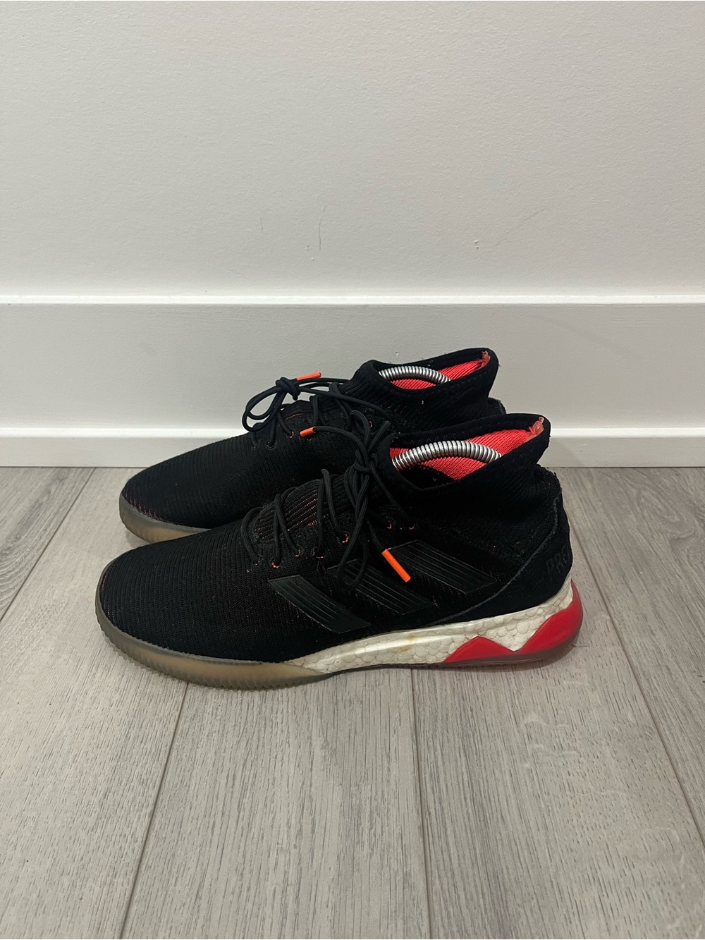 adidas Predator Black and Red Men's Sneakers
